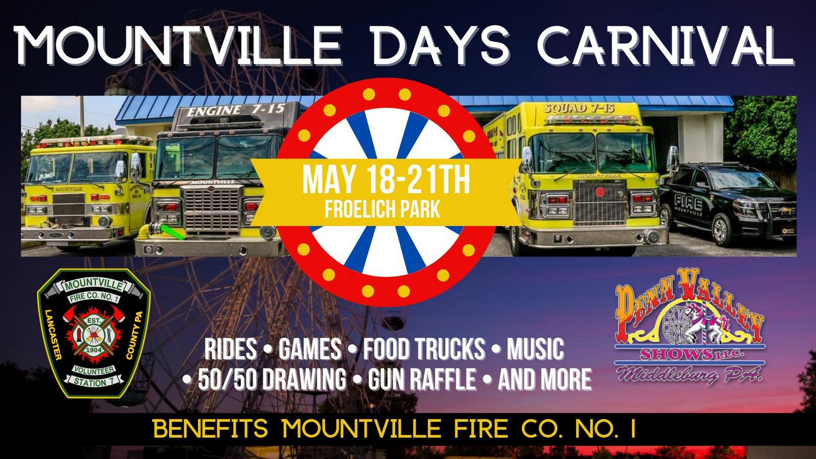 Mountville Days Carnival 2022 Mountville, PA PA Carnivals