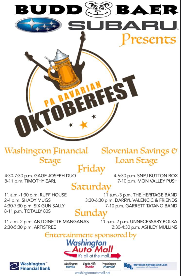24th PA Bavarian Oktoberfest Canonsburg, PA PA Carnivals